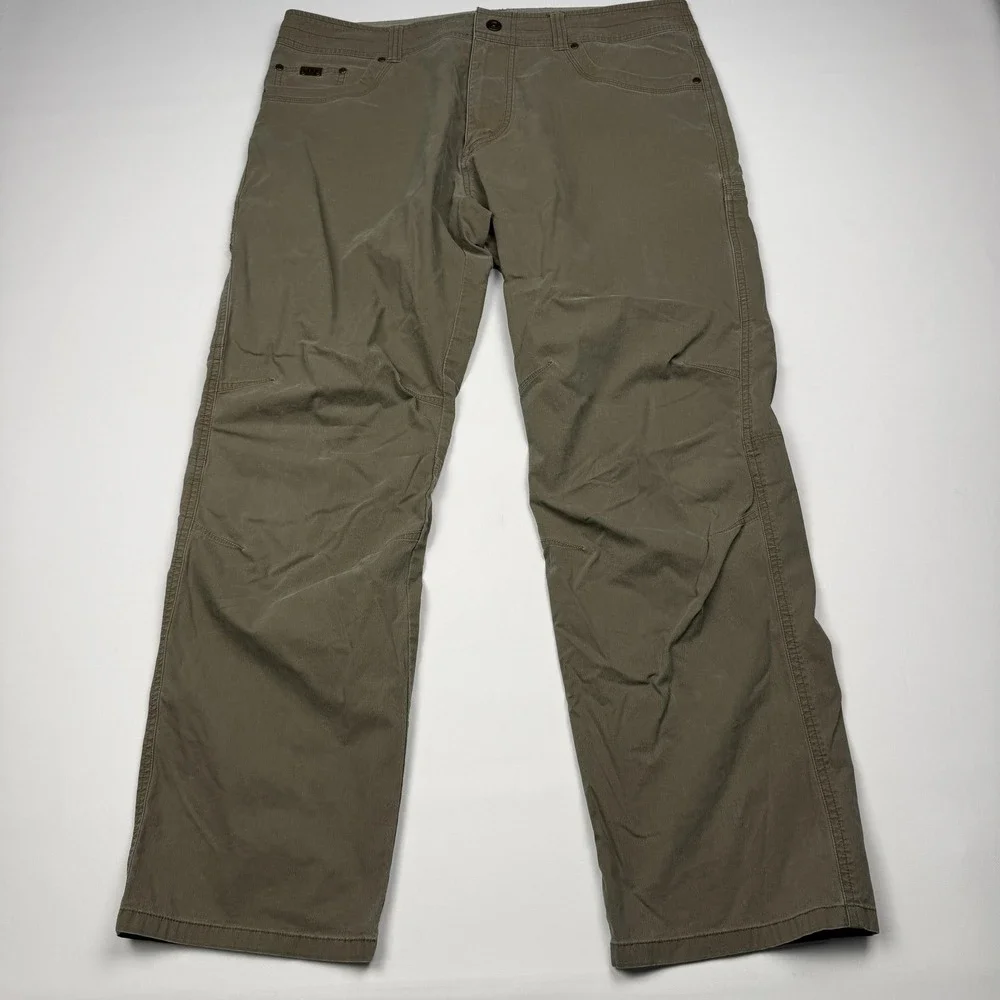 Kuhl Revolvr Cargo Pants Mens 38x32 Brown Stretch Outdoor Hiking Travel